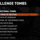 The listing for bonus tombs before the game’s Definitive Edition update, as it has appeared since April